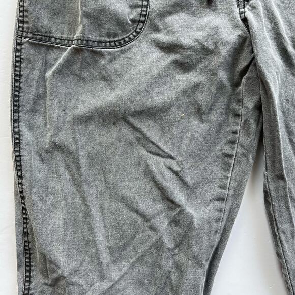 Vintage 80s Weekender Casual Gray Loose Pants Travel Elastic Drawstring Waist - Picture 9 of 14